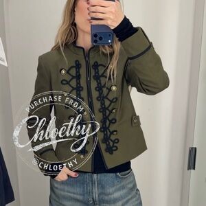 Zara BLAZER WITH EPAULETS AND FIREMAN CLASP